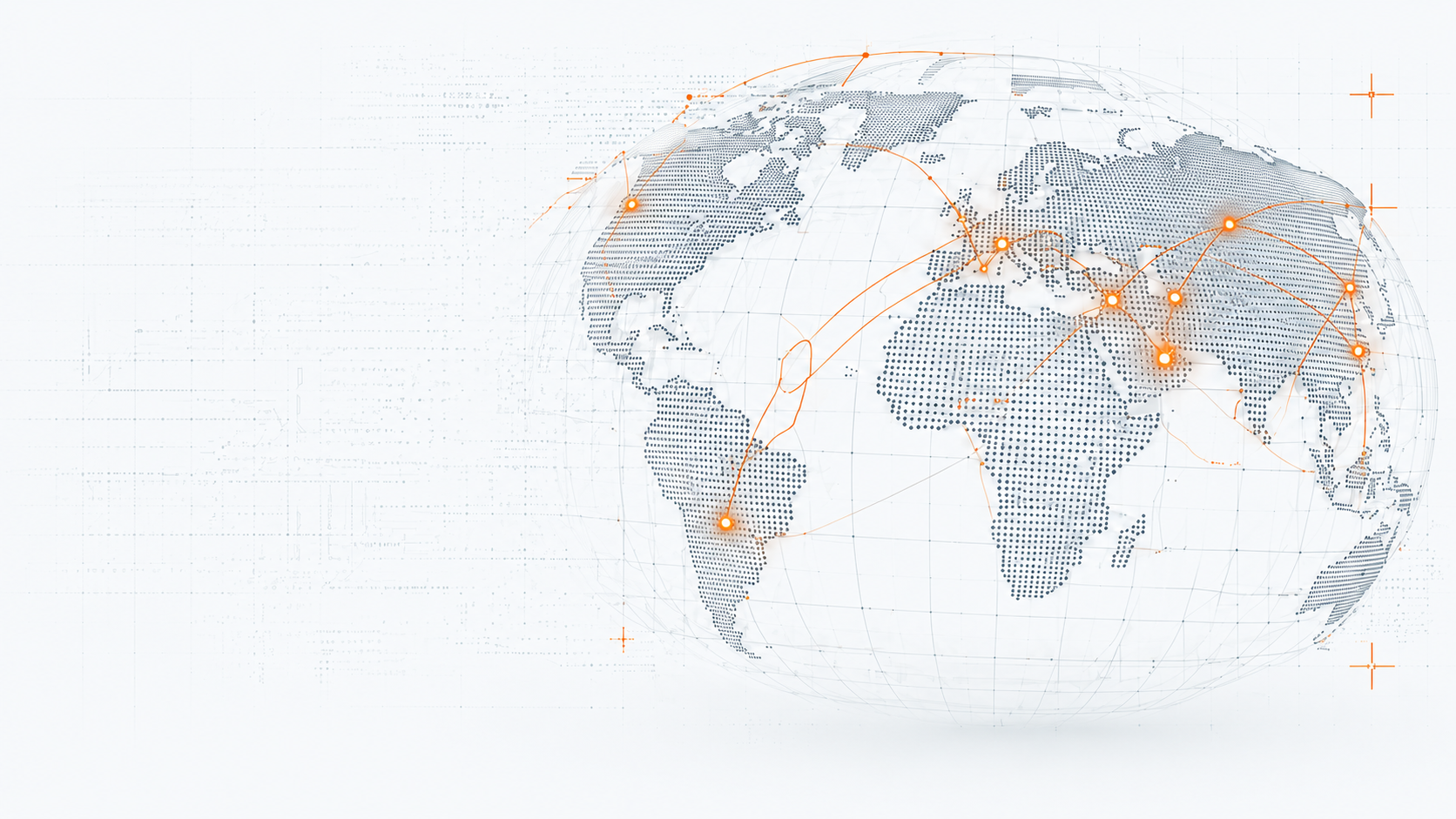 World map highlighting GATA's technology reach