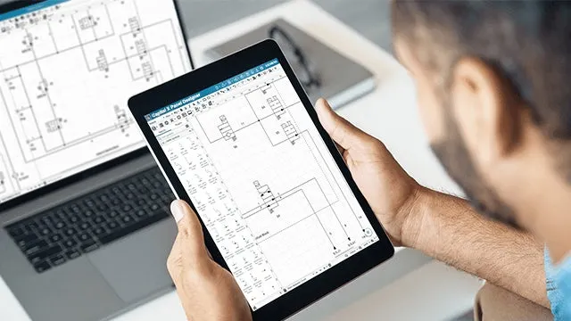 Industrial control panel with automation components